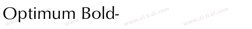 Optimum Bold字体转换